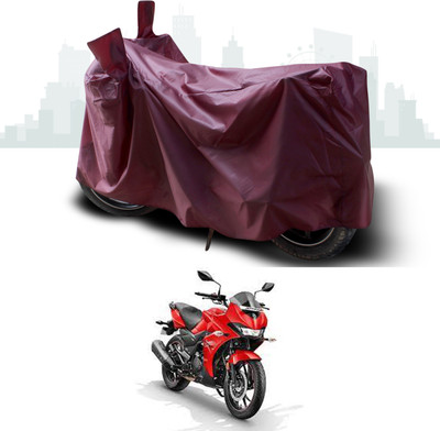 SEBONGO Waterproof Two Wheeler Cover for Hero(Xtreme 200S, Maroon)