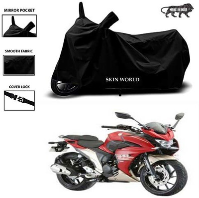 SKIN WORLD Two Wheeler Cover for Yamaha(FZ-25, Black)