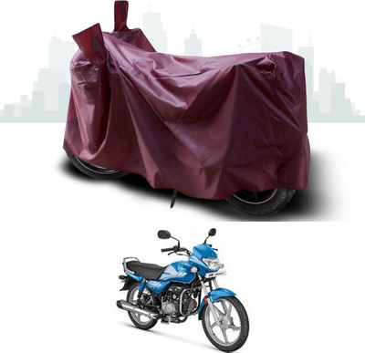 SEBONGO Waterproof Two Wheeler Cover for Hero(HF Deluxe, Maroon)