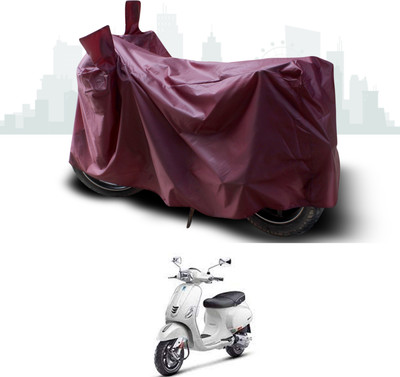ANTHUB Waterproof Two Wheeler Cover for Piaggio(Vespa SXL 150, Maroon)