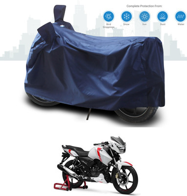 ANTHUB Two Wheeler Cover for TVS(Apache 150, Blue)