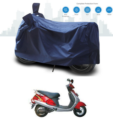 ANTHUB Two Wheeler Cover for Kinetic(Nova EX, Blue)