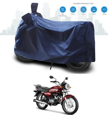 SEBONGO Two Wheeler Cover for Hero(HF Dawn, Blue)