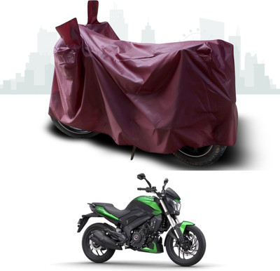 SEBONGO Waterproof Two Wheeler Cover for Bajaj(Dominar, Maroon)