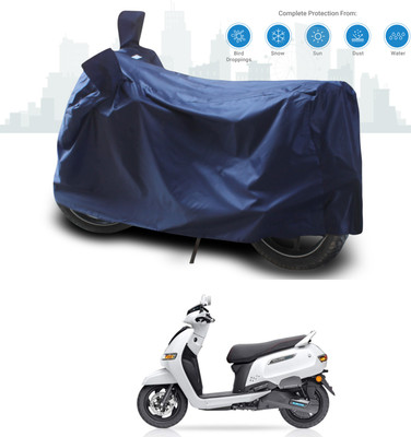 SEBONGO Two Wheeler Cover for TVS(iQube, Blue)