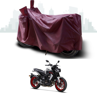 ANTHUB Waterproof Two Wheeler Cover for Yamaha(MT 9, Maroon)