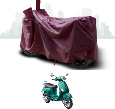 ANTHUB Waterproof Two Wheeler Cover for Piaggio(Vespa VXL 150, Maroon)