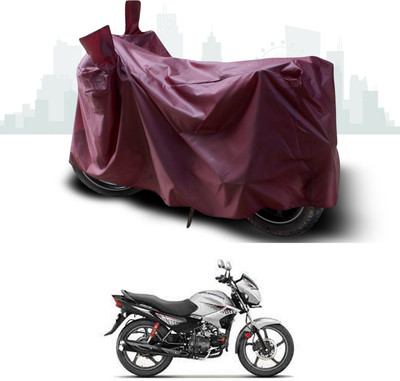 ANTHUB Waterproof Two Wheeler Cover for Hero(Glamour FI, Maroon)