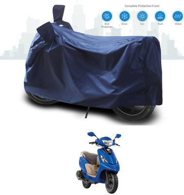 SEBONGO Two Wheeler Cover for TVS(Zest, Blue)