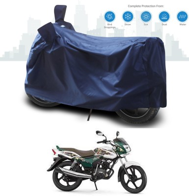 SEBONGO Two Wheeler Cover for TVS(Star City, Blue)