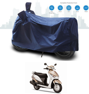 ANTHUB Two Wheeler Cover for Yamaha(Alpha, Blue)