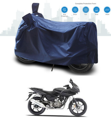 SEBONGO Two Wheeler Cover for Bajaj(Pulsar 220 DTS-i, Blue)