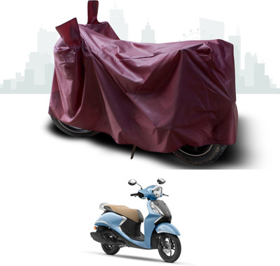 GOSHIV-car and bike accessories Waterproof Two Wheeler Cover for Yamaha(Fascino 125 FI, Maroon)