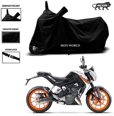 THE REAL ARV Waterproof Two Wheeler Cover for KTM(Duke 200, Black)