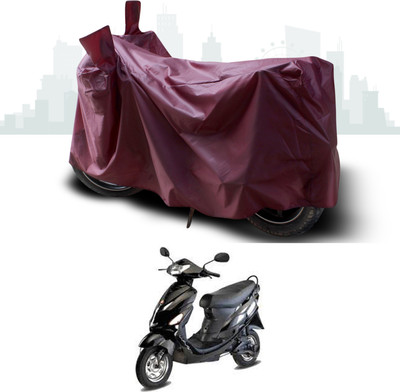 ANTHUB Waterproof Two Wheeler Cover for Hero(Electric Wave Dx, Maroon)