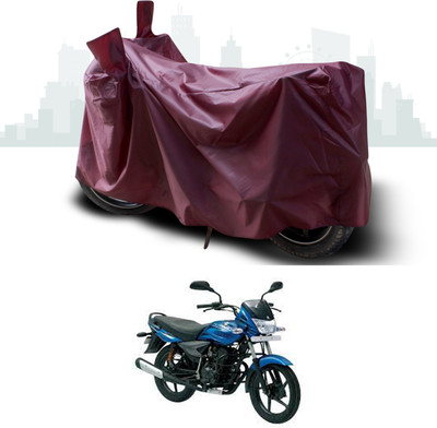 SEBONGO Waterproof Two Wheeler Cover for Bajaj(Platina 100 DTS-i, Maroon)