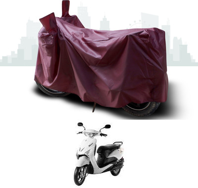 ANTHUB Waterproof Two Wheeler Cover for Indus(Yo Xplor, Maroon)
