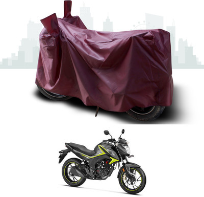 ANTHUB Waterproof Two Wheeler Cover for Honda(CB Hornet 160, Maroon)