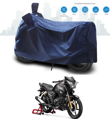 SEBONGO Two Wheeler Cover for TVS(Apache RTR 160, Blue)