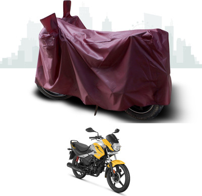 SEBONGO Waterproof Two Wheeler Cover for Hero(Passion Plus, Maroon)