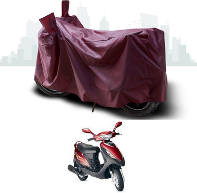 SEBONGO Waterproof Two Wheeler Cover for Kinetic(Nova, Maroon)