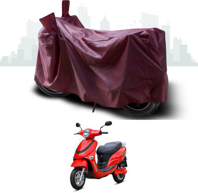 SEBONGO Waterproof Two Wheeler Cover for Hero(Electric Photon, Maroon)