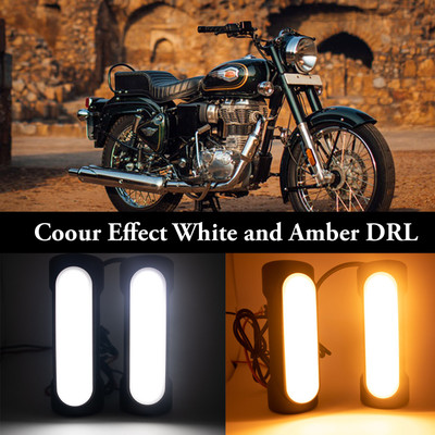 AutoPowerz Front, Rear LED Indicator Light for Universal For Bike Universal For Bike(Yellow, White)