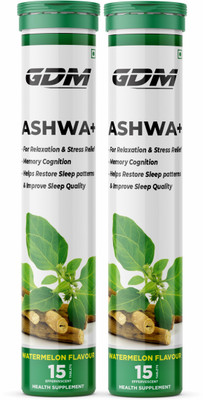 gdm nutraceuticals llp ASHWA+ WITH BHRINGRAJ & BRAHMI 30 EFFERVESCENT TABLETS IN WATERMELON FLAVOUR(2 x 15 Tablets) gdm nutraceuticals llp ASHWA+ WITH BHRINGRAJ & BRAHMI 30 EFFERVESCENT TABLETS IN WATERMELON FLAVOUR(2 x 15 Tablets)