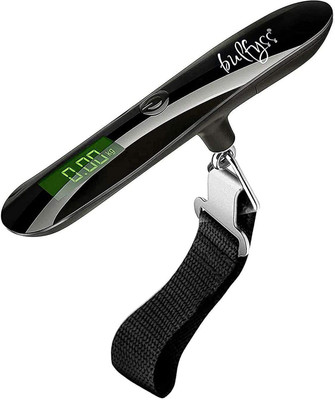 Bulfyss 50 Kgs Portable Hanging Digital Weighing Scale for Luggage (1 Year Warranty) Weighing Scale(Black)