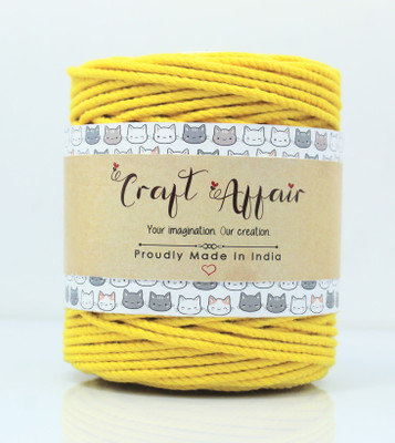 Craft Affair Lemon Yellow Thread(50 m Pack of1)
