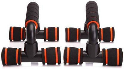 HACKERX Portable pushup stand dip bar non-slip proof pushup bar home gym body exerciser Push-up Bar(Multicolor)