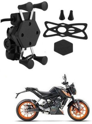 Huims Bike X-Grip Mobile Phone Holder with Waterproof Fast USB Charger (5V-2A)-234 2 A Bike Mobile Charger