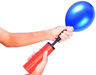 Rozi Decoration Pack of 1 Hand Air Balloon Pump To Inflate Foil Toys, Balloon, Float Pump(Any Color)
