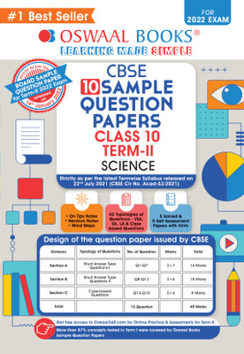 Oswaal Cbse Sample Question Paper for Term 2, Class 10 Science Book (for 2022 Exam)(English, Paperback, unknown)