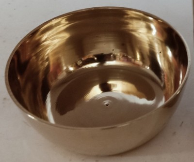 manvi Bronze Vegetable Bowl Pure Kansa/Bell Metal Katori/Bowl For Dining/Pooja(Pack of 1, Gold)