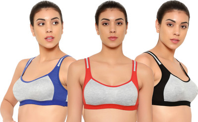 Sexy Bust Women Sports Non Padded Bra(Multicolor)