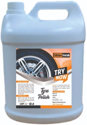 Shine Fresh Liquid Car Polish for Tyres, Exterior, Bumper(5 L, Pack of 1)