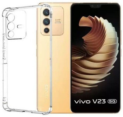 S-Softline Back Cover for Vivo V23 5G, HD Clear Flexible Transparent Case(Transparent, Pack of: 1)
