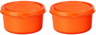 Oliveware Plastic Utility Container  - 900 ml(Pack of 2, Orange)