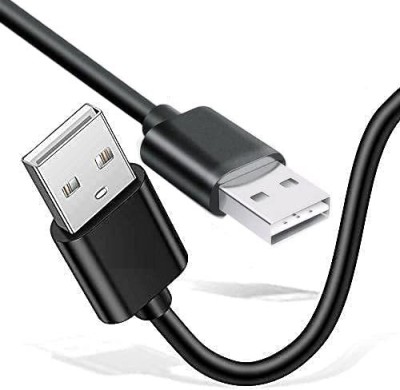 Urban Infotech Reversible USB 2.0 1.5 m USB 2.0 Type A Male to Male Cable Fast Data Transmission for Laptop Power Bank(Compatible with Computer, Laptop, Modem, Power Bank, Black, One Cable)