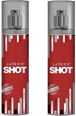 LAYER'R SHOT RED STALLION FRAGRANT BODY SPRAY (PACK OF 2 X 135ML) Body Spray  -  For Men(270 ml, Pack of 2)