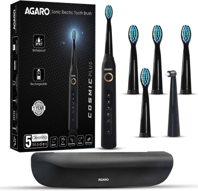 AGARO Cosmic Plus Sonic 33438 Electric Toothbrush(Black)