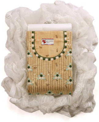 Sun Fashion And Lifestyle Cotton Blend Striped Salwar Suit Material