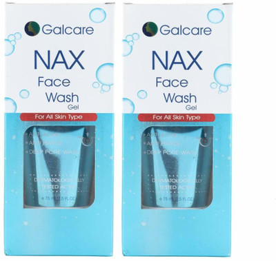 Nax  Gel Neem & Tea Tree Anti Acne Gentle FaceWash Combo Of 2 (75+75 ML) Face Wash(150 ml)