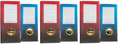 R K SALES Cardboard Laminated Voucher Index File(Set Of 6, Red, Blue)