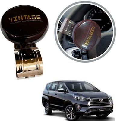 Oshotto Metal & Plastic Car Steering Knob(Brown)