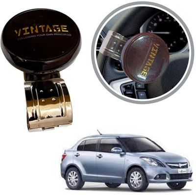 Oshotto Metal & Plastic Car Steering Knob(Brown)