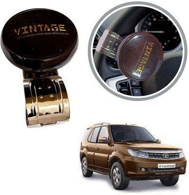 Oshotto Metal & Plastic Car Steering Knob(Brown)