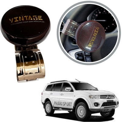 Oshotto Metal & Plastic Car Steering Knob(Brown)
