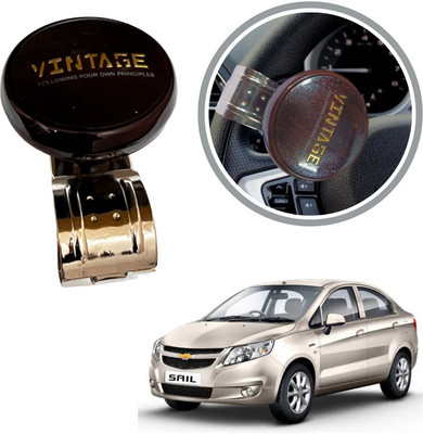 Oshotto Metal & Plastic Car Steering Knob(Brown)